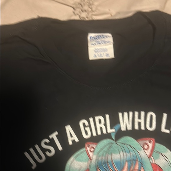 Port and Company Black Short Sleeve Tee Gaming Anime Style - Picture 2 of 3